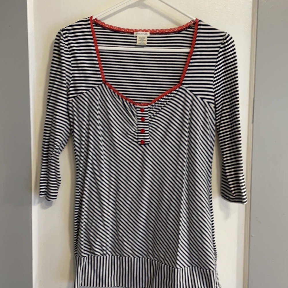 Navy striped top - Picture 4 of 4